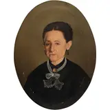 Retrato de Dama, MÉXICO, SIGLO XIX, Óleo sobre tela