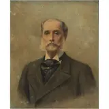 Francois Pierre Ribera, RETRATO DE CABALLERO, Óleo sobre tela
