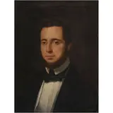 Retrato de Caballero, MÉXICO, SIGLO XIX, Óleo sobre tela