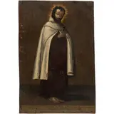 San Anastasio de Persia, MÉXICO, SIGLO XVIII, Óleo sobre lámina de cobre
