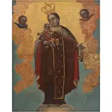 Virgen del Carmen, MÉXICO, SIGLO XIX Y XX, Óleo sobre tela