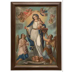 VIRGEN DE LA LUZ by Manuel Castillo, Óleo sobre tela, offered Jul 2026