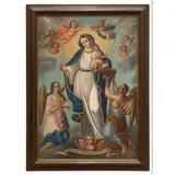 Manuel Castillo, VIRGEN DE LA LUZ, Óleo sobre tela