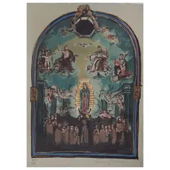 Carmen Parra, El patrocinio de la Virgen, Serigrafía 60 / 200, en carpeta