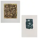 A) Gabriel Macotela, Untitled, Litografía 19 / 60, en carpeta