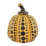 Yayoi Kusama, Pumpkin - Yellow and black, Escultura en resina laqueada sin número de tiraje