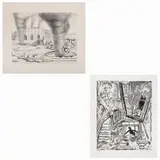 A) Raúl Anguiano, Untitled, Litografía sin número de tiraje