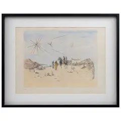 Salvador Dalí, Journey to Bethlehem, Grabado al aguafuerte y aguatinta AP