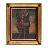 San Miguel Arcángel, ESCUELA CUZQUEÑA, SIGLO XX, Óleo sobre tela