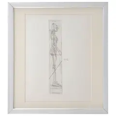 Alberto Giacometti, Nude in profile, Grabado al aguafuerte sin número de tiraje