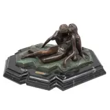 Gabriel Ponzanelli, El beso, 1980, Escultura en bronce con base de mármol 17 / 25
