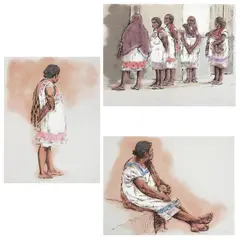 Patricio Robles Gil, Tetiz Yucatán I, II y III, de la carpeta Mayas, Serigrafías 10 / 150