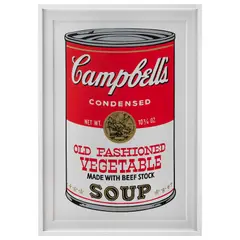 Andy Warhol, II.54: Campbell's Soup II, Old Fashioned Vegetable Soup, Serigrafía sin número de tiraje