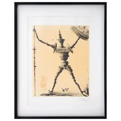 Salvador Dalí, Don Quixote and Sancho Panza, de la suite Don Quichotte de la Mancha, 1957, Litografía 233 / 300