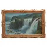 Autor No Identificado, Cataratas, Óleo sobre tela