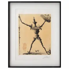 Salvador Dalí, Don Quixote and Sancho Panza, de la suite Don Quichotte de la Mancha, 1957, Litografía 243 / 300