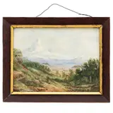 Vista del Valle de México, MÉXICO, SIGLO XX, Óleo sobre tela