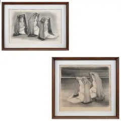 Tres mujeres y La espera by Francisco Dosamantes, Litografías 41 / 55 y 67 / 75, sold May 2026