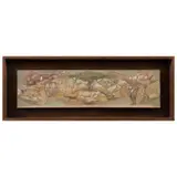 Mario Orozco Rivera, Boceto general para Mural "Homenaje a la Música" México D. F, 1969, Mixta sobre papel sobre madera