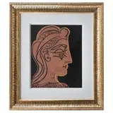 Pablo Picasso, Tête de femme de profil, de Grabados al linóleo, Grabado al linóleo sin número de tiraje