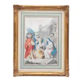 la Adoración de los Reyes, FINALES DEL SIGLO XIX, Mixta sobre papel