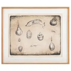 Luis García Guerrero, Sin título / Elementos, 1974, Litografía 63 / 100