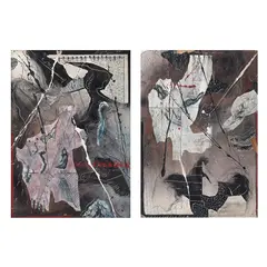 Luis Argudín, Untitled, Acrílico sobre papel sobre madera