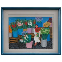 Vendedora de flores by Trinidad Osorio, Serigrafía 148 / 200, sold May 2026