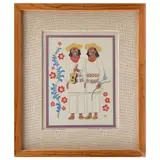 Carlos Mérida, Huicholes - Estado de Nayarit, de la carpeta Trajes regionales mexicanos, 1945, Serigrafía sin número de tiraje