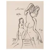 Jose Luis Cuevas, Putas, Tinta sobre papel