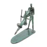 EL COLUMPIO by José J. "shalom" Almanzor, Bronce, patinado en color verde, sold May 2026
