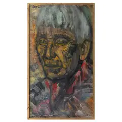 Arturo Moyers Villena, Rostro de indio yaqui, Mixta sobre aglomerado