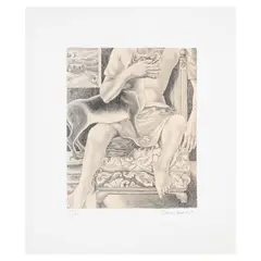 Filemón Santiago, A) Viaje silencioso, B) Fragmento de un sueño y C) Ensimismamiento, de la carpeta Mundo Onírico, Litografías 42 / 150