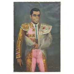 Luis Solleiro, RETRATO DE JOSÉ ANTONIO MORA "EL CHATO", Óleo sobre tela