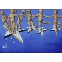 Harriet Sadow, PLEIADES, Oil on canvas, signed