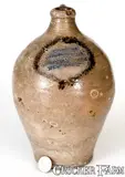 C. Crolius, Rare Half-Gallon C. CROLIUS / NEW-YORK Stoneware Jug w/ Two-Color Slip