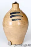 J. Remmey, Rare Small-Sized J. REMMEY / MANHATTAN-WELLS / NEW-YORK Stoneware Jug