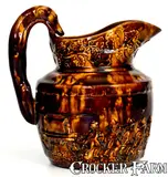 A. Cadmus Congress Pottery, Rare A. CADMUS / CONGRESS POTTERY / SOUTH AMBOY / N.J. Fire Engine Pitcher, circa 1849-1854, Stoneware