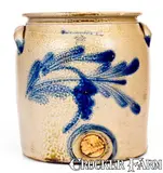 COWDEN & WILCOX / HARRISBURG, PA Stoneware Water Cooler by Cowden & Wilcox, circa 1865, Stoneware, sold Aug 2020
