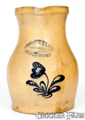 Burger & Lang, BURGER & LANG / ROCHESTER Stoneware Pitcher, circa 1867-1877, Stoneware