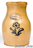 Burger Bros & Co., Rare BURGER BROS & CO. / ROCHESTER Stoneware Pitcher, circa 1870, Stoneware