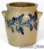 B.C. Milburn, Very Rare B. C. MILBURN / ALEXANDRIA, D.C. 1/2 Gal. Stoneware Jar