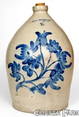 Nichols & Co., Outstanding MOORE, NICHOLS & CO. / WILLIAMSPORT, PA Stoneware Jug, circa 1877-1879, Stoneware