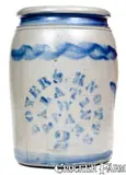 Boyers. Knotts, Unusual 2 Gal. BOYERS. KNOTTS / PALATINE, W. VA Stoneware Jar, circa 1875, Stoneware