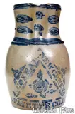 A. Conrad, Very Fine 1 Gal. A. CONRAD / NEW GENEVA / FAYETTE CO. PA Stoneware Pitcher, circa 1875, Stoneware