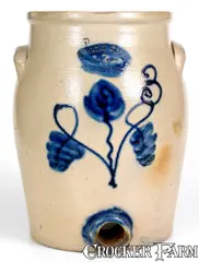Burger & Lang, Very Rare BURGER & LANG / ROCHESTER, NY Stoneware Water Cooler, circa 1875, Stoneware
