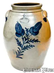 Sam'l L. Irvine, SAM'L L. IRVINE / NEWVILLE, PA. Stoneware Jar, circa 1865, Stoneware