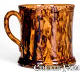 John Bell, JOHN BELL / WAYNESBORO Redware Mug, circa 1850-1880, Redware