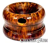 John Bell, Glazed JOHN BELL / WAYNESBORO Redware Spittoon, circa 1850-1880, Redware