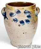 C. Crolius, C. CROLIUS / MANUFACTURER / MANHATTAN-WELLS / NEW-YORK Stoneware Jar, circa 1815, Stoneware